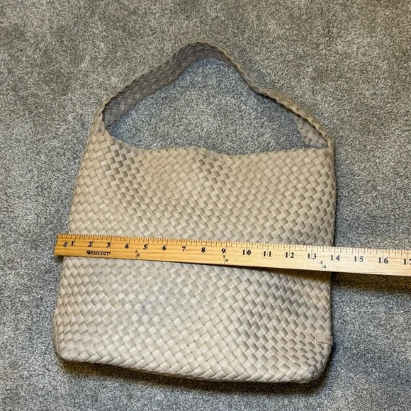 Naghedi Beige Woven Hobo Bag - Picture 8 of 9